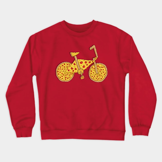 bicycle pizza delicious Crewneck Sweatshirt by jaranan99